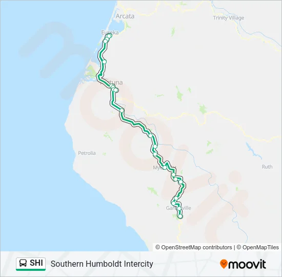 SHI Bus Line Map