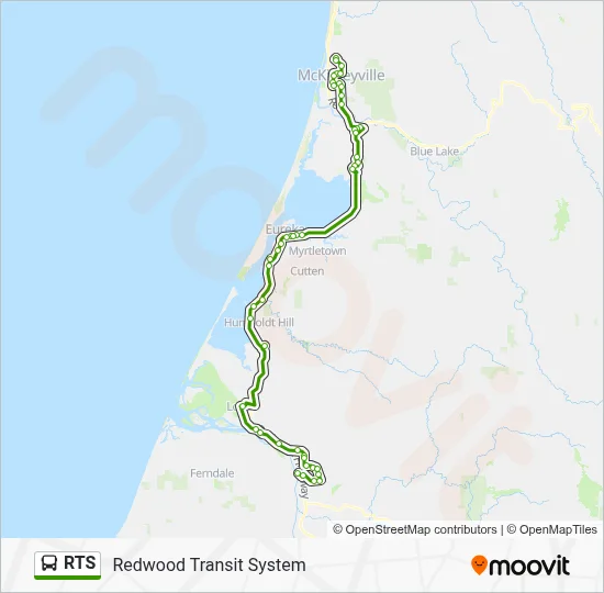 RTS Bus Line Map