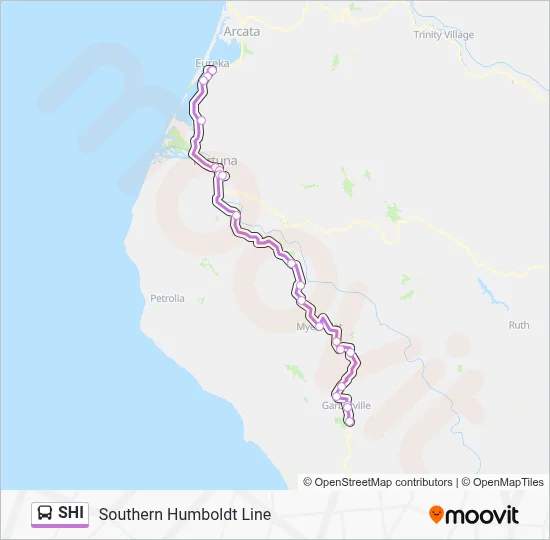 SHI Bus Line Map