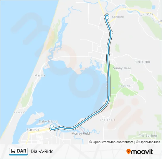 DAR Bus Line Map