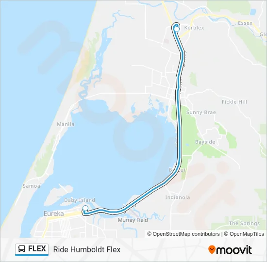 FLEX Bus Line Map