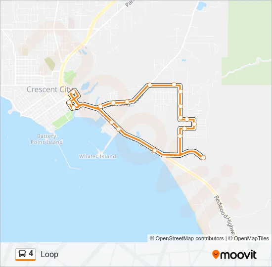 4 Bus Line Map