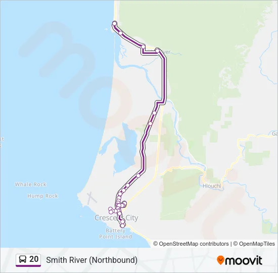 20 Bus Line Map