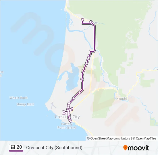 20 Bus Line Map
