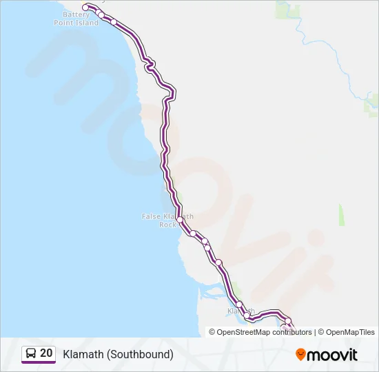 20 Bus Line Map