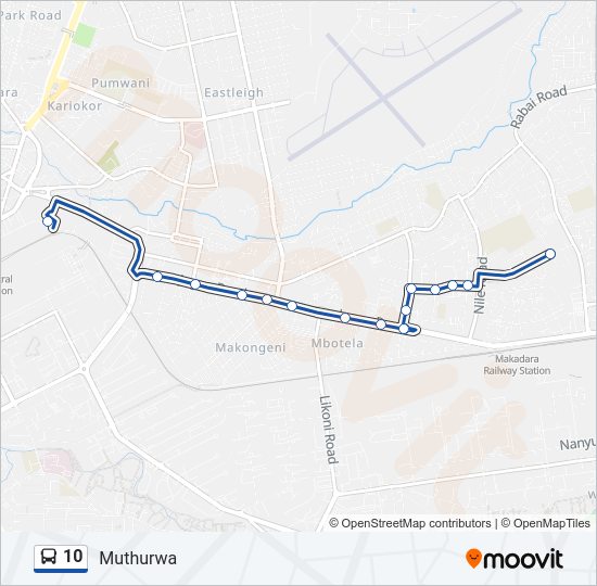 10 Bus Line Map