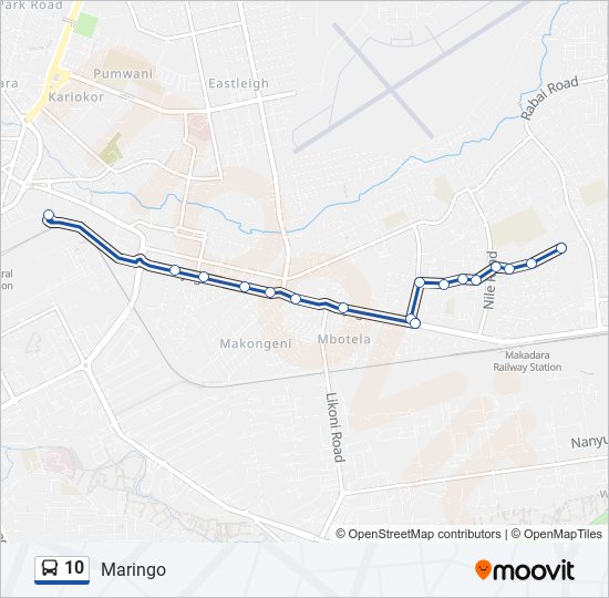 10 bus Line Map