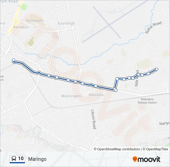10 Bus Line Map