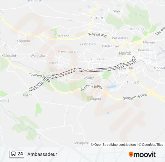 24 Bus Line Map