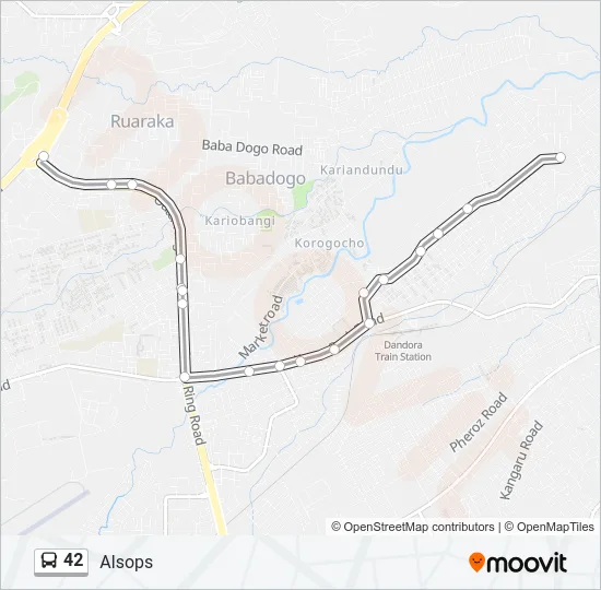 42 Bus Line Map