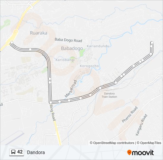 42 bus Line Map