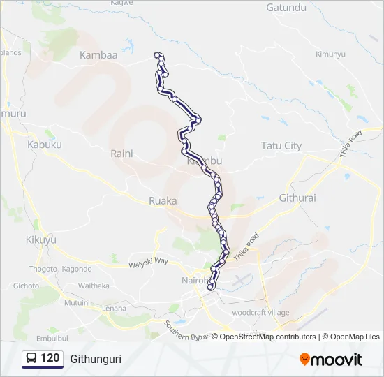 120 Bus Line Map