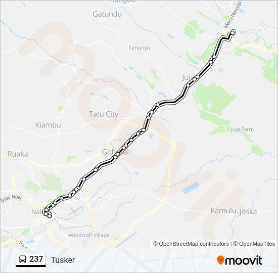 237 Bus Line Map