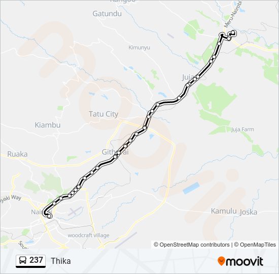 237 bus Line Map