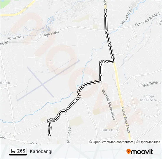 26S Bus Line Map