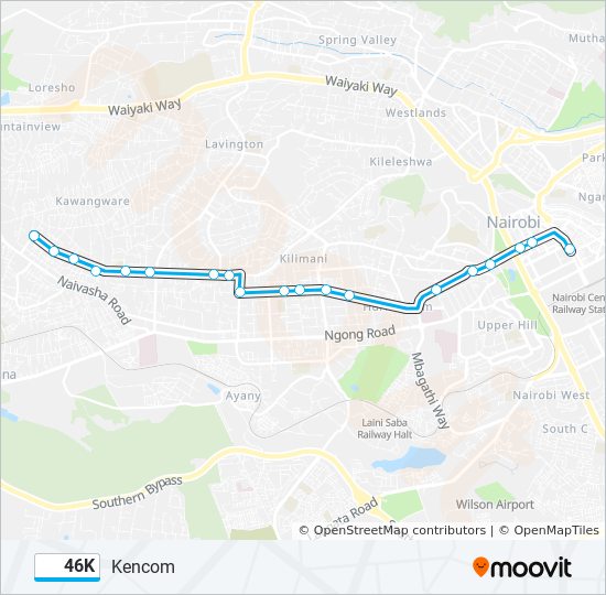 46K bus Line Map
