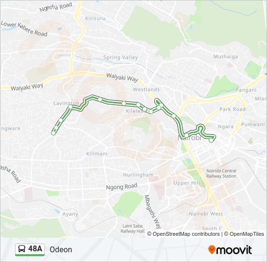 48A Bus Line Map