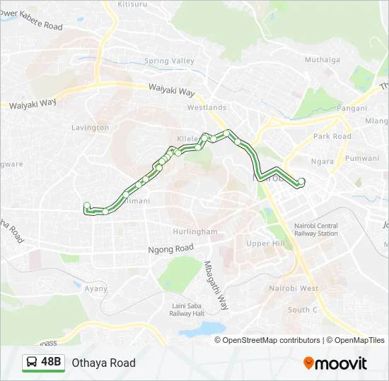 48B Bus Line Map