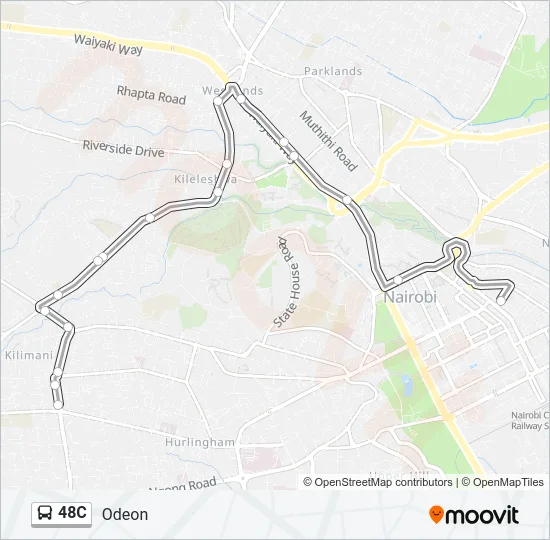 48C Bus Line Map