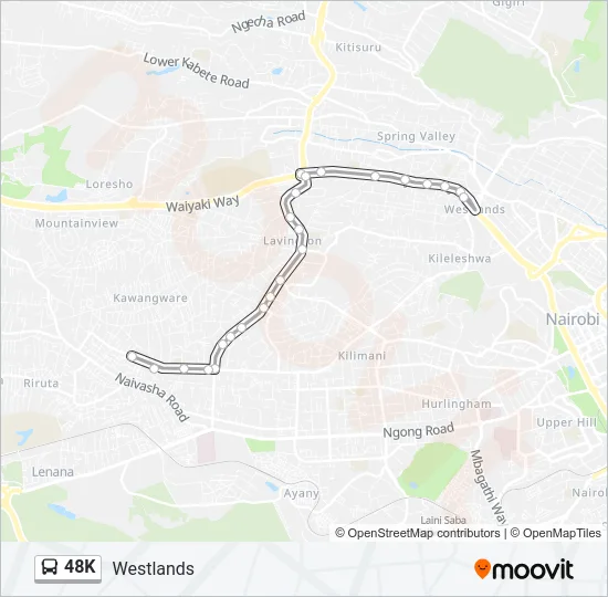 48K Bus Line Map
