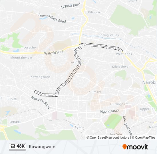 48K bus Line Map