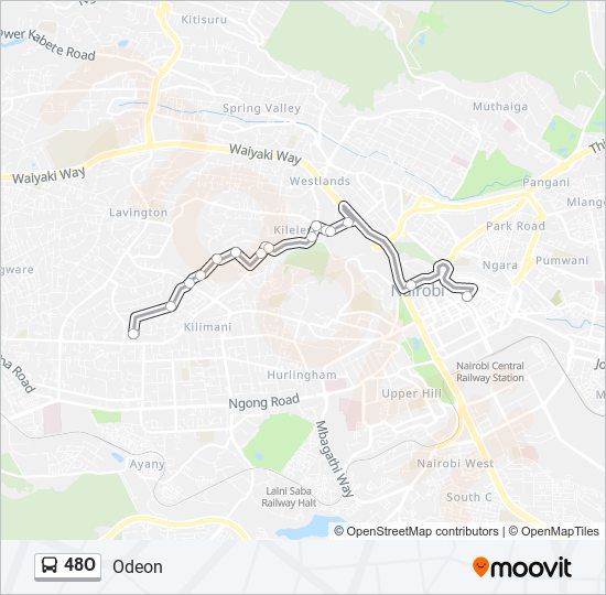 48O Bus Line Map