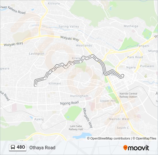 48O Bus Line Map