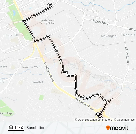 11-2 Bus Line Map