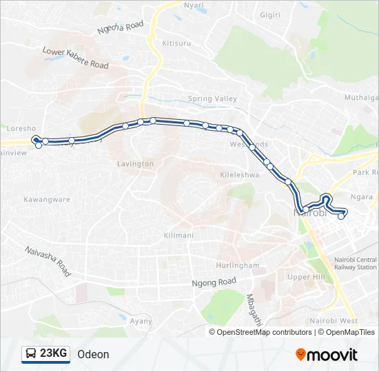 23KG Bus Line Map
