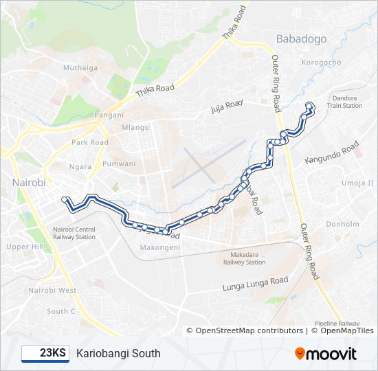 23KS bus Line Map