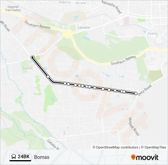 24BK Bus Line Map