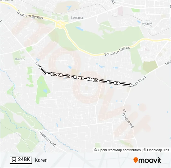 24BK Bus Line Map