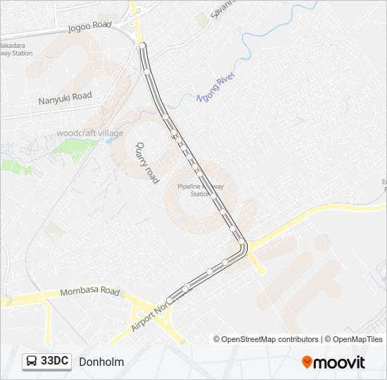 33DC bus Line Map