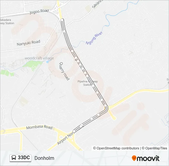 33DC Bus Line Map