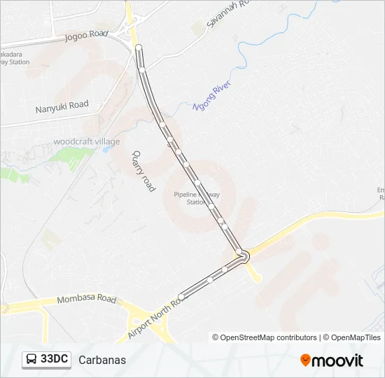 33DC Bus Line Map
