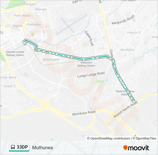 33DP Bus Line Map