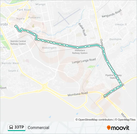 33TP Bus Line Map
