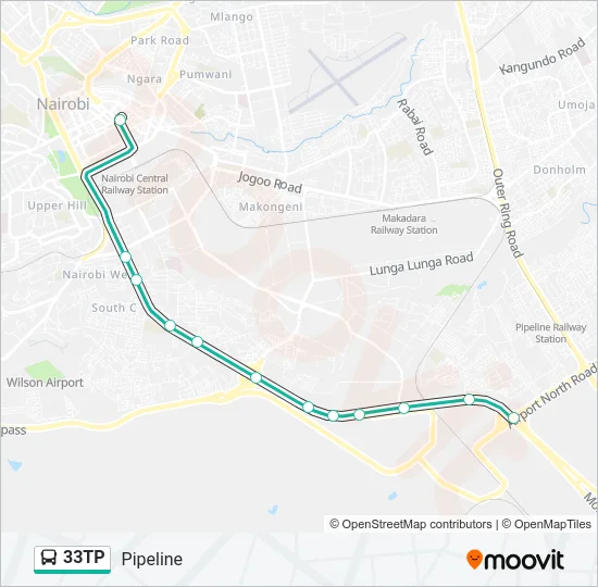 33TP Bus Line Map