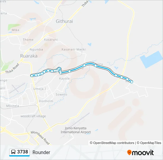 3738 Bus Line Map