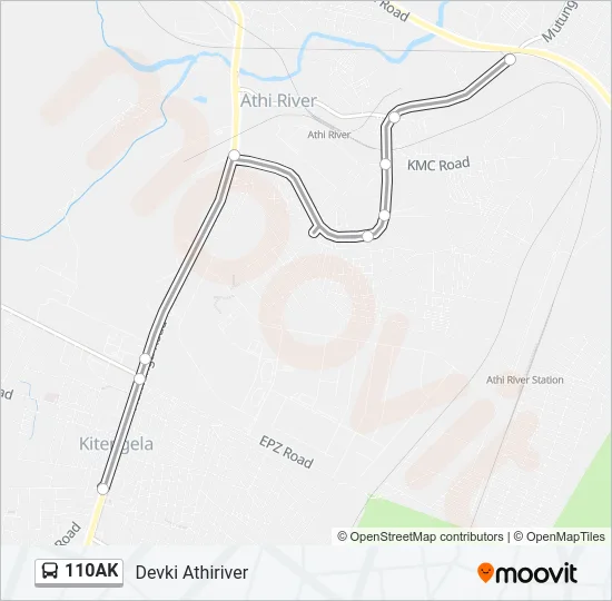 110AK Bus Line Map