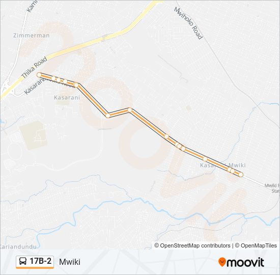 17B-2 bus Line Map