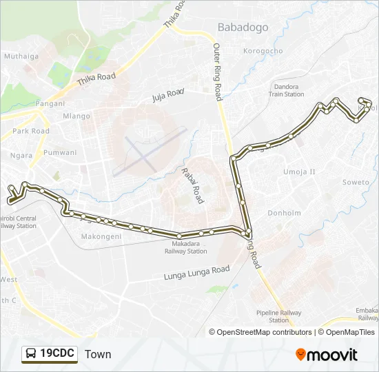 19CDC Bus Line Map