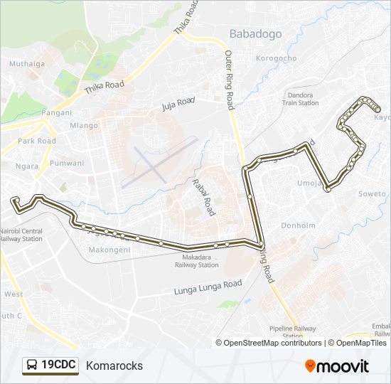 19CDC bus Line Map