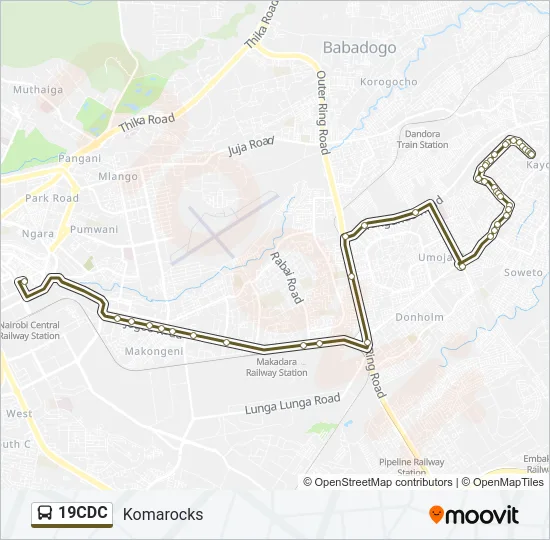 19CDC Bus Line Map