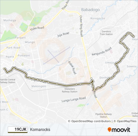 19CJK bus Line Map