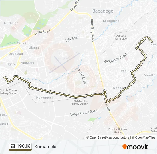 19CJK Bus Line Map