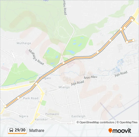 29/30 Bus Line Map