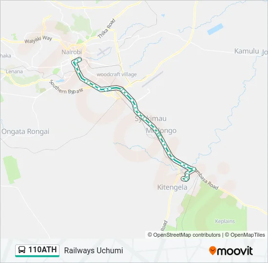 110ATH Bus Line Map