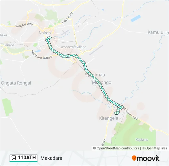 110ATH Bus Line Map