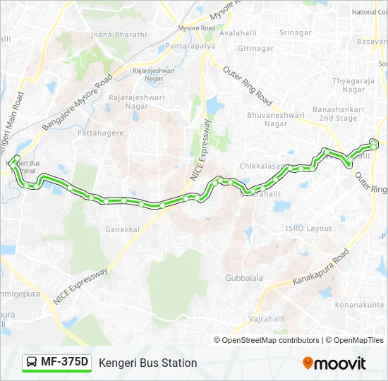 MF-375D Bus Line Map